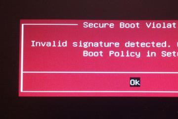 Як прибрати Security boot fail на ноутбуці Acer?