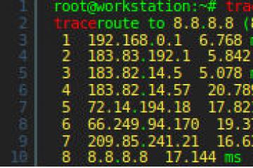 نحوه استفاده از tracert و traceroute Tracing tcp