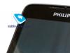 Philips Xenium W732 Recenzia: Smartphone Marathon Marathon Smartphone Philips Xenium W732 biely