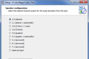 K-Lite Codec Pack: cum se instalează, cum se instalează